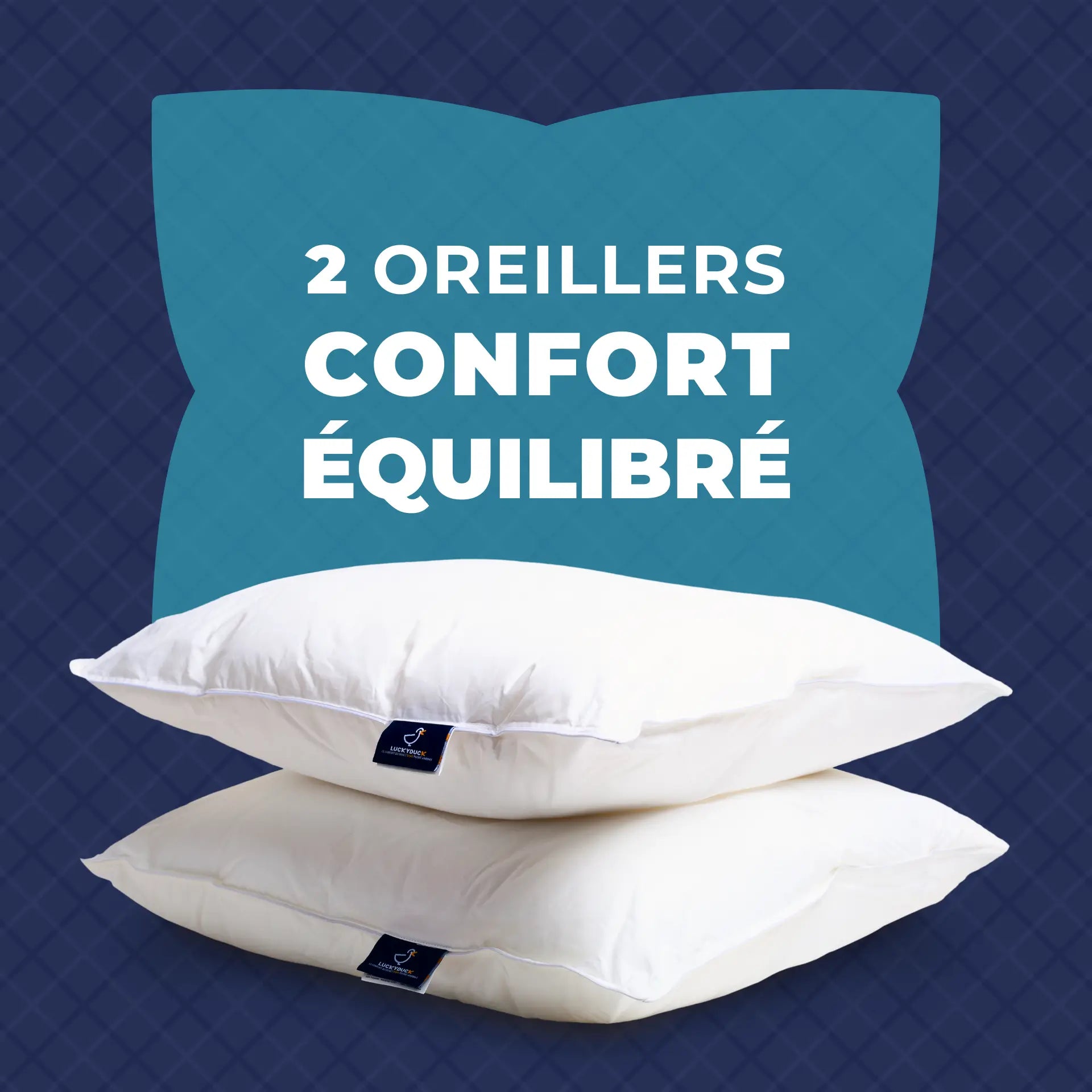 2 oreillers Confort Équilibré