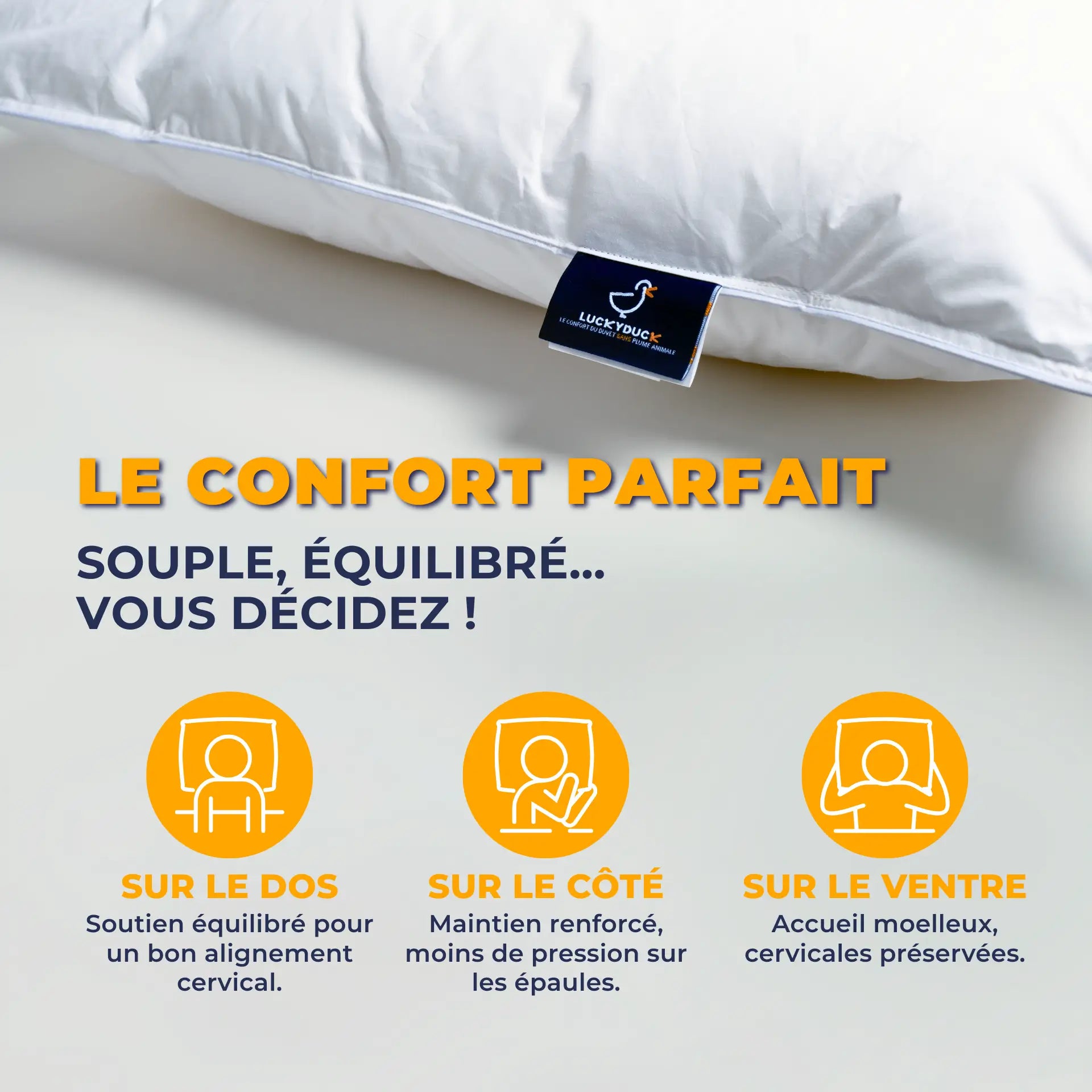 2 oreillers Confort Équilibré