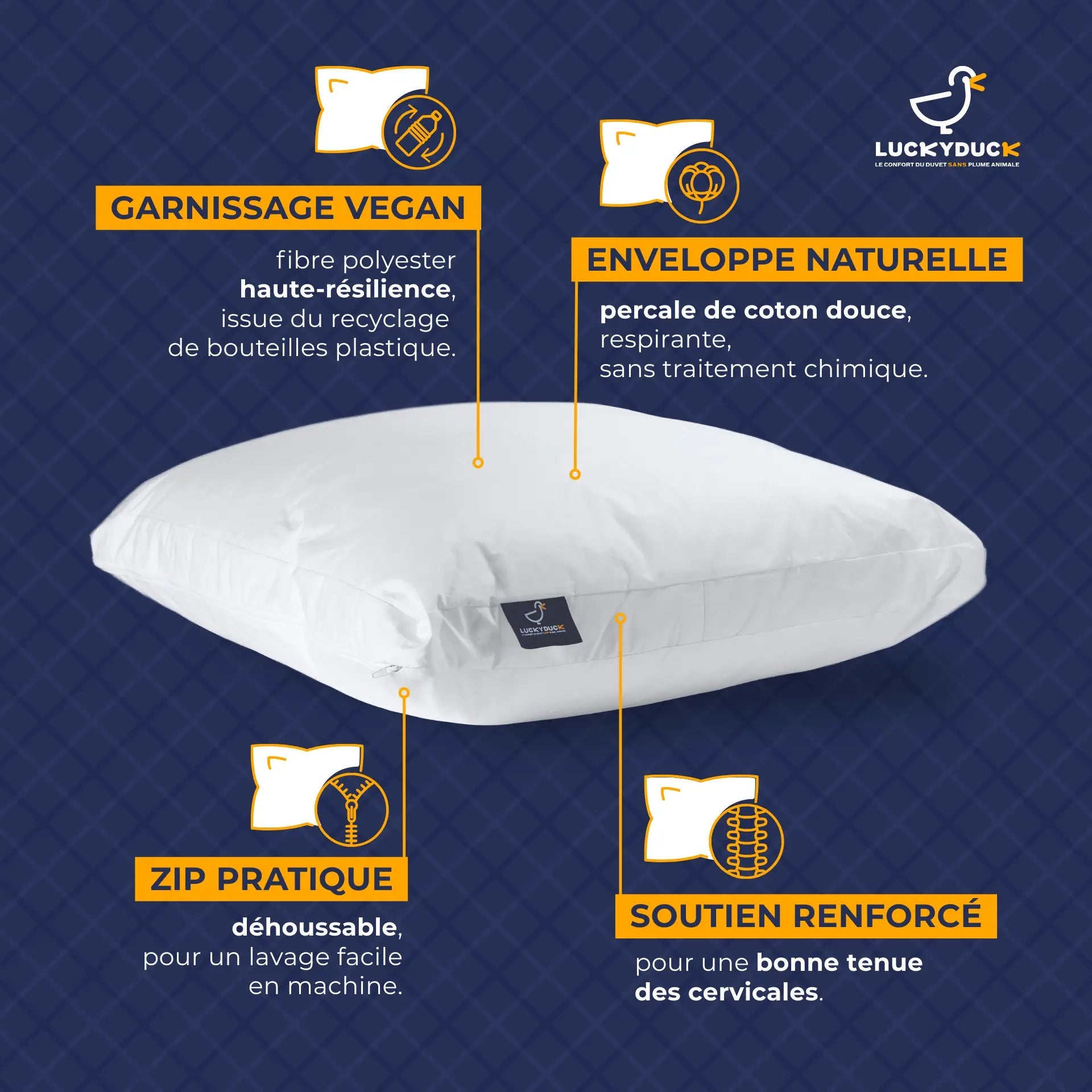 Oreiller Confort Ferme - LuckyDuck