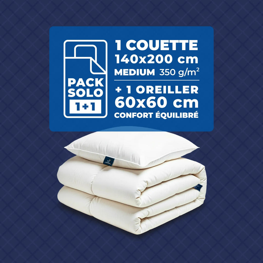 Pack Couette Medium + Oreiller(s) - LuckyDuck