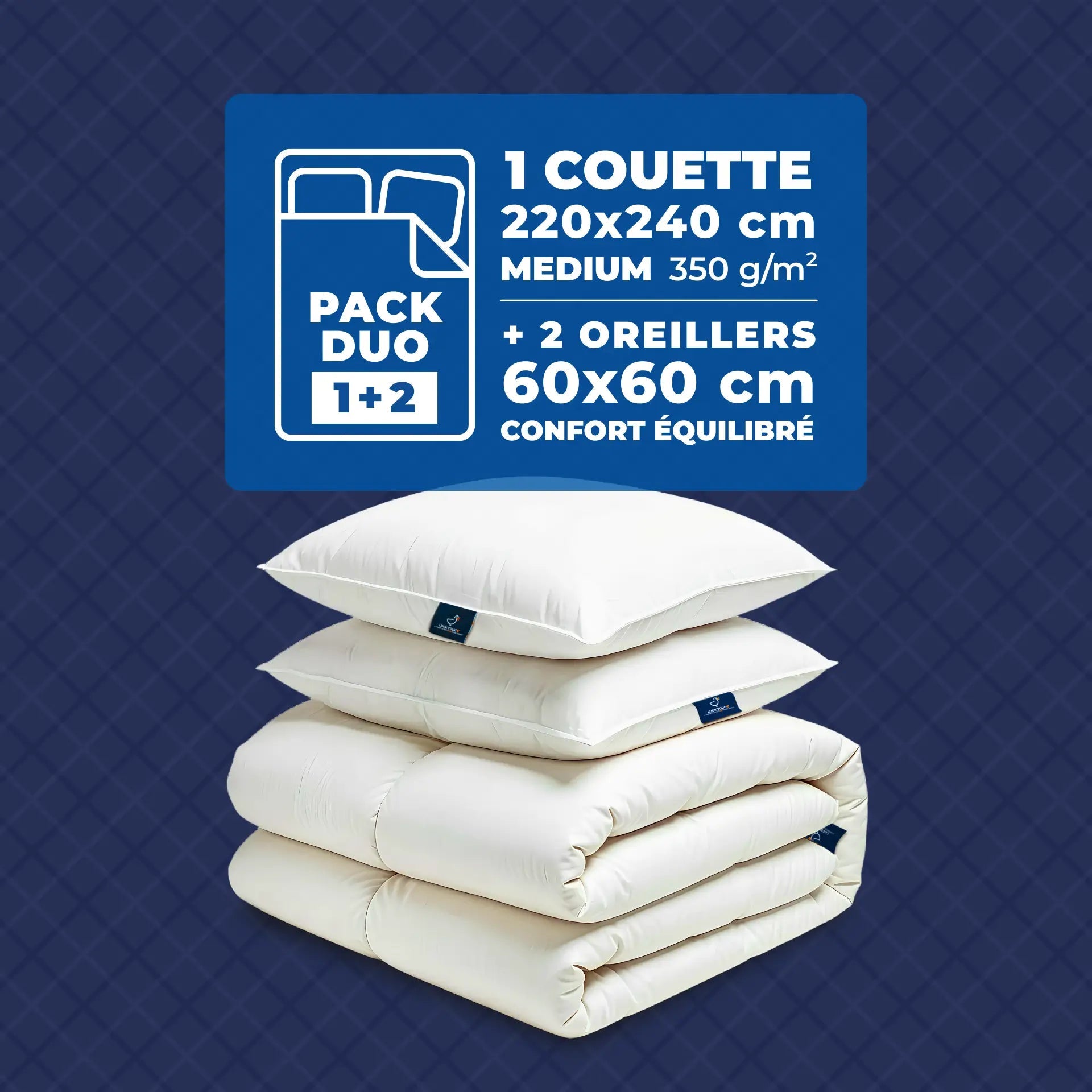 Pack Couette Medium + Oreiller(s) - LuckyDuck
